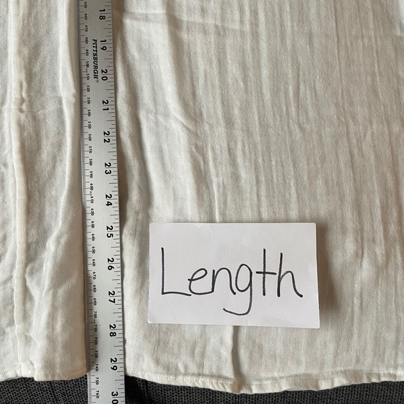 NEW‎ Eddie Bauer Embroidered Gauze Tunic Top White Coastal Boho Cottage Lagen XL - Picture 7 of 9